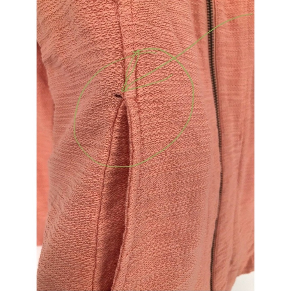 Moving Sale! Anthropologie Saturday Sunday Quinn Peach Women's Jacket Medium EUC - Picture 8 of 11